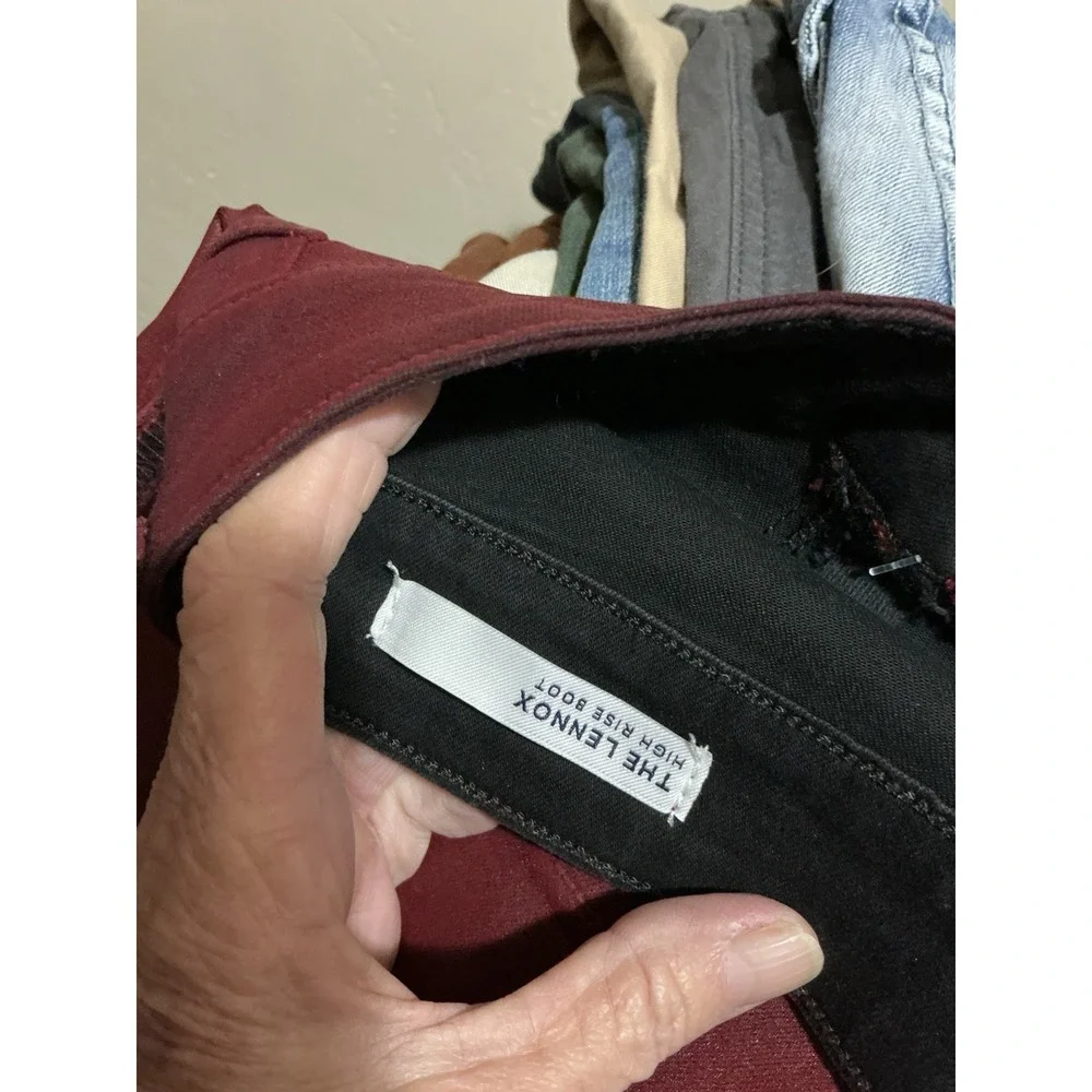 Articles Of Society Lennox High Rise Boot Cut Jeans/pants 12/31 Stretch Burgundy